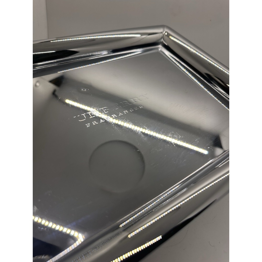 Burberry Fragrances Mirrored Metal Vanity Tray New Perfume Display 8" x 11"